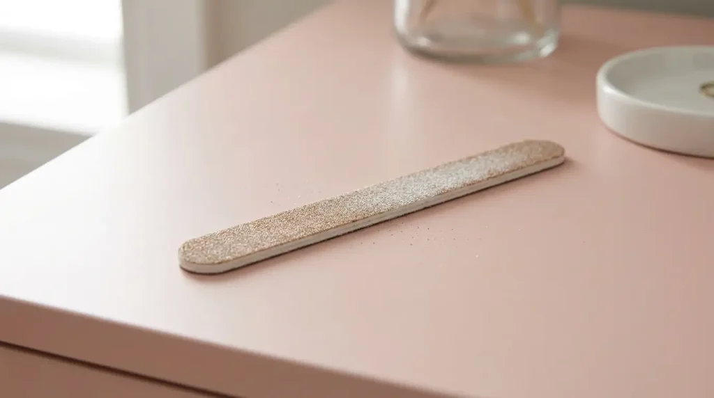 Nail file shown as an everyday five-inch object