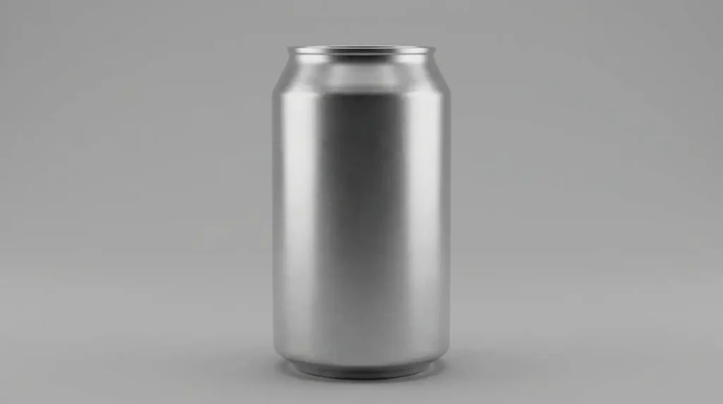 Aluminum soda can used as a 5-inch size comparison
