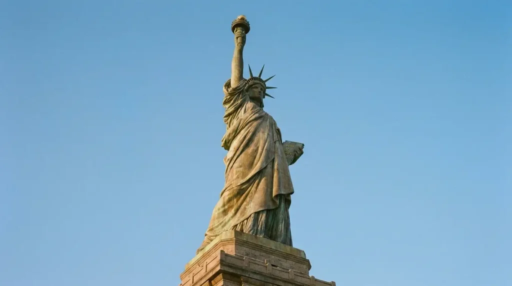 the Statue of Liberty