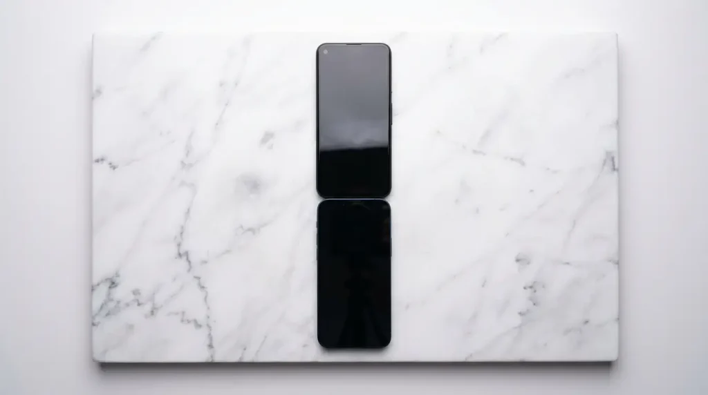 Two compact smartphones placed end to end matching how long 11 inches really is