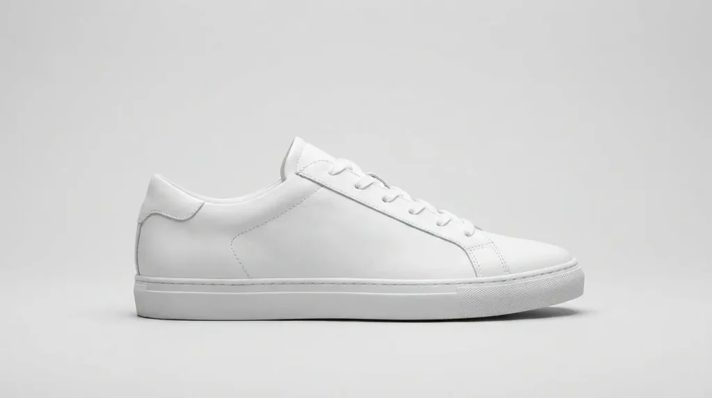 Men's size eleven shoe placed beside common items for a quick length estimate